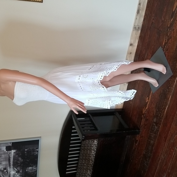 Michael Kors Dresses & Skirts - Michael Kors Strapless Boho Tube-top Asymmetrical Dress / Size XXS / Off white